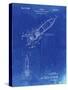 PP1016-Faded Blueprint Rocket Ship Concept 1963 Patent Poster-Cole Borders-Stretched Canvas