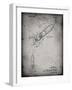 PP1016-Faded Grey Rocket Ship Concept 1963 Patent Poster-Cole Borders-Framed Giclee Print