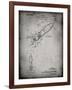PP1016-Faded Grey Rocket Ship Concept 1963 Patent Poster-Cole Borders-Framed Giclee Print