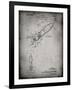 PP1016-Faded Grey Rocket Ship Concept 1963 Patent Poster-Cole Borders-Framed Giclee Print