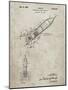 PP1016-Sandstone Rocket Ship Concept 1963 Patent Poster-Cole Borders-Mounted Giclee Print