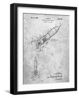 PP1016-Slate Rocket Ship Concept 1963 Patent Poster-Cole Borders-Framed Giclee Print