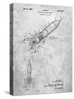 PP1016-Slate Rocket Ship Concept 1963 Patent Poster-Cole Borders-Stretched Canvas