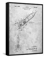PP1016-Slate Rocket Ship Concept 1963 Patent Poster-Cole Borders-Framed Stretched Canvas