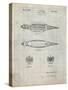 PP1017-Antique Grid Parchment Rocket Ship Model Patent Poster-Cole Borders-Stretched Canvas