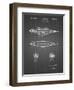 PP1017-Black Grid Rocket Ship Model Patent Poster-Cole Borders-Framed Giclee Print