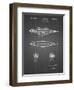 PP1017-Black Grid Rocket Ship Model Patent Poster-Cole Borders-Framed Premium Giclee Print