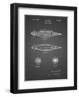 PP1017-Black Grid Rocket Ship Model Patent Poster-Cole Borders-Framed Premium Giclee Print