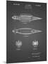 PP1017-Black Grid Rocket Ship Model Patent Poster-Cole Borders-Mounted Premium Giclee Print