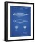 PP1017-Blueprint Rocket Ship Model Patent Poster-Cole Borders-Framed Giclee Print