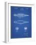 PP1017-Blueprint Rocket Ship Model Patent Poster-Cole Borders-Framed Giclee Print