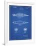 PP1017-Blueprint Rocket Ship Model Patent Poster-Cole Borders-Framed Giclee Print