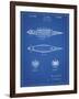 PP1017-Blueprint Rocket Ship Model Patent Poster-Cole Borders-Framed Giclee Print