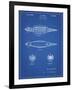 PP1017-Blueprint Rocket Ship Model Patent Poster-Cole Borders-Framed Giclee Print