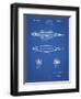 PP1017-Blueprint Rocket Ship Model Patent Poster-Cole Borders-Framed Giclee Print