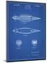 PP1017-Blueprint Rocket Ship Model Patent Poster-Cole Borders-Mounted Giclee Print