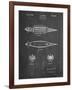 PP1017-Chalkboard Rocket Ship Model Patent Poster-Cole Borders-Framed Giclee Print