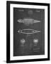 PP1017-Chalkboard Rocket Ship Model Patent Poster-Cole Borders-Framed Giclee Print