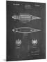 PP1017-Chalkboard Rocket Ship Model Patent Poster-Cole Borders-Mounted Giclee Print