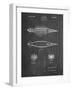 PP1017-Chalkboard Rocket Ship Model Patent Poster-Cole Borders-Framed Giclee Print