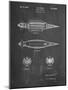 PP1017-Chalkboard Rocket Ship Model Patent Poster-Cole Borders-Mounted Giclee Print