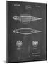 PP1017-Chalkboard Rocket Ship Model Patent Poster-Cole Borders-Mounted Giclee Print