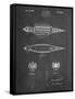 PP1017-Chalkboard Rocket Ship Model Patent Poster-Cole Borders-Framed Stretched Canvas