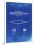 PP1017-Faded Blueprint Rocket Ship Model Patent Poster-Cole Borders-Framed Premium Giclee Print