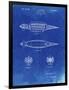 PP1017-Faded Blueprint Rocket Ship Model Patent Poster-Cole Borders-Framed Premium Giclee Print