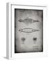 PP1017-Faded Grey Rocket Ship Model Patent Poster-Cole Borders-Framed Giclee Print