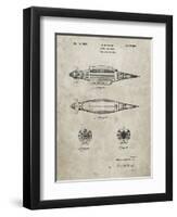 PP1017-Sandstone Rocket Ship Model Patent Poster-Cole Borders-Framed Premium Giclee Print