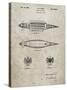 PP1017-Sandstone Rocket Ship Model Patent Poster-Cole Borders-Stretched Canvas