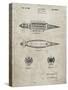 PP1017-Sandstone Rocket Ship Model Patent Poster-Cole Borders-Stretched Canvas
