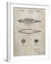 PP1017-Sandstone Rocket Ship Model Patent Poster-Cole Borders-Framed Giclee Print