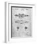 PP1017-Slate Rocket Ship Model Patent Poster-Cole Borders-Framed Giclee Print