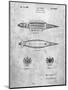 PP1017-Slate Rocket Ship Model Patent Poster-Cole Borders-Mounted Giclee Print