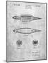 PP1017-Slate Rocket Ship Model Patent Poster-Cole Borders-Mounted Giclee Print