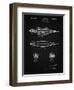 PP1017-Vintage Black Rocket Ship Model Patent Poster-Cole Borders-Framed Premium Giclee Print