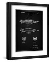 PP1017-Vintage Black Rocket Ship Model Patent Poster-Cole Borders-Framed Premium Giclee Print