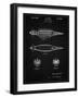 PP1017-Vintage Black Rocket Ship Model Patent Poster-Cole Borders-Framed Giclee Print