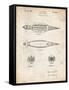 PP1017-Vintage Parchment Rocket Ship Model Patent Poster-Cole Borders-Framed Stretched Canvas