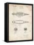 PP1017-Vintage Parchment Rocket Ship Model Patent Poster-Cole Borders-Framed Stretched Canvas