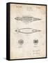 PP1017-Vintage Parchment Rocket Ship Model Patent Poster-Cole Borders-Framed Stretched Canvas