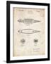 PP1017-Vintage Parchment Rocket Ship Model Patent Poster-Cole Borders-Framed Giclee Print