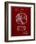 PP1018-Burgundy Rogers Snare Drum Patent Poster-Cole Borders-Framed Giclee Print