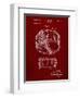 PP1018-Burgundy Rogers Snare Drum Patent Poster-Cole Borders-Framed Giclee Print