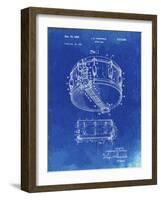 PP1018-Faded Blueprint Rogers Snare Drum Patent Poster-Cole Borders-Framed Giclee Print
