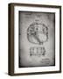 PP1018-Faded Grey Rogers Snare Drum Patent Poster-Cole Borders-Framed Giclee Print