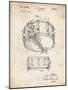 PP1018-Vintage Parchment Rogers Snare Drum Patent Poster-Cole Borders-Mounted Giclee Print