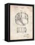PP1018-Vintage Parchment Rogers Snare Drum Patent Poster-Cole Borders-Framed Stretched Canvas